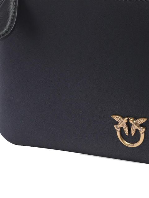 PINKO logo-appliqué shoulder bag - Black