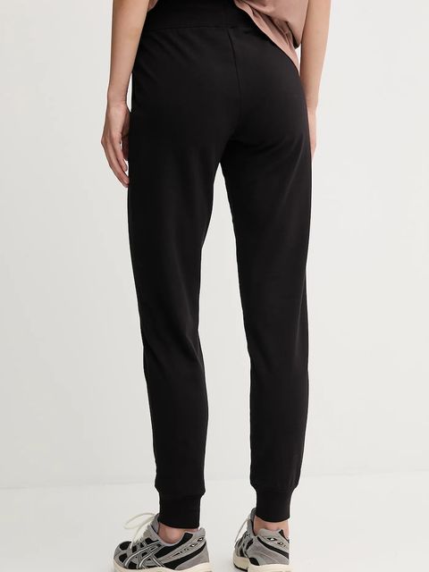 EA7 Emporio Armani spodnie dresowe damskie kolor czarny gładkie AF13135.7W000461