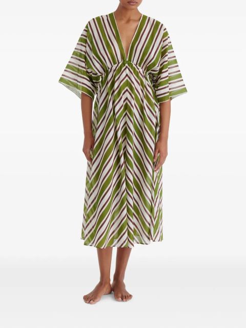 ERES Summer striped dress - Green