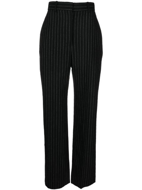 Alexander McQueen chalk stripe wool trousers - Black - zdjęcie produktu nr 1