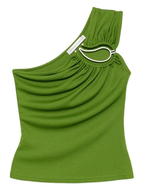 Christopher Esber paisley asymmetric tank top - Green - zdjęcie produktu nr 1