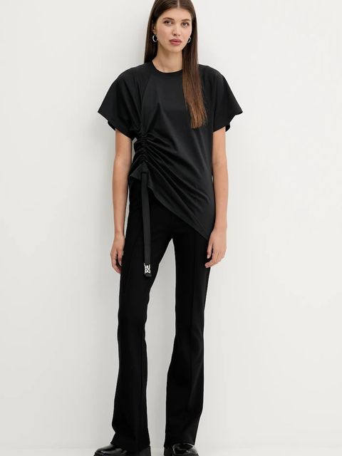 HUGO t-shirt bawełniany damski kolor czarny 50542762 - zdjęcie produktu nr 2