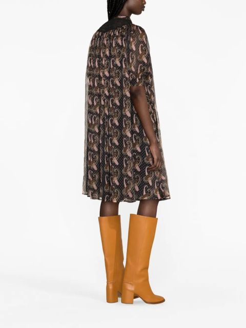 ETRO paisley-print silk minidress - Black