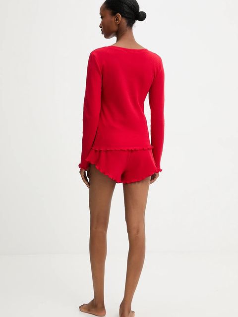 Answear Lab piżama bawełniana kolor czerwony bawełniana - zdjęcie produktu nr 2
