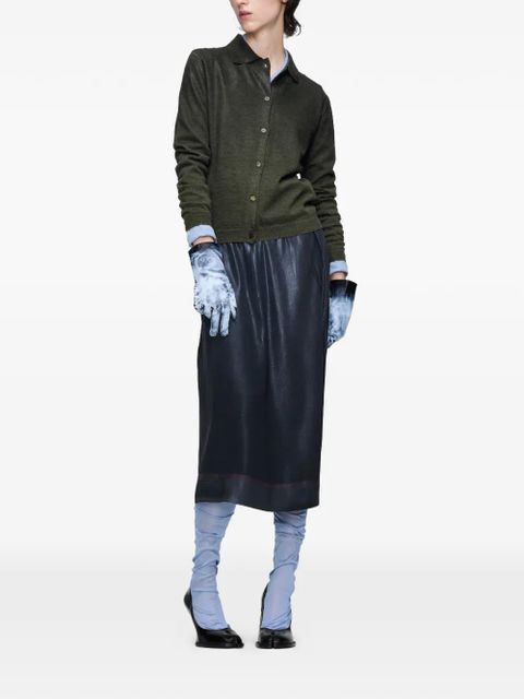 Maison Margiela textured midi skirt - Blue - zdjęcie produktu nr 2