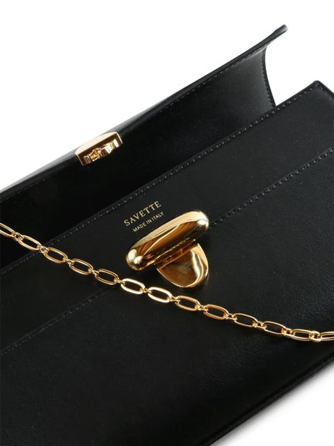Savette Symmetry chain-strap shoulder bag - Black