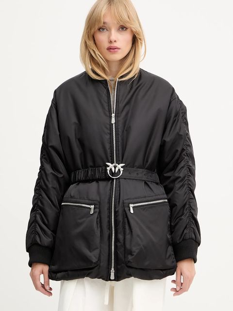 Pinko kurtka kolor czarny przejściowa oversize 105340 A2OL - zdjęcie produktu nr 1