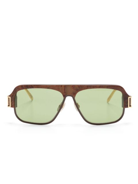 Marni Eyewear tinted pilot-frame sunglasses - Brown - zdjęcie produktu nr 1