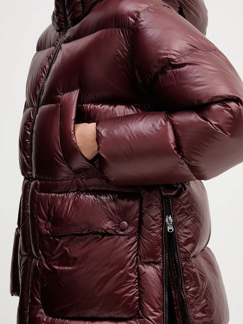 Hetrego kurtka puchowa DAILA kolor bordowy zimowa oversize 8P780