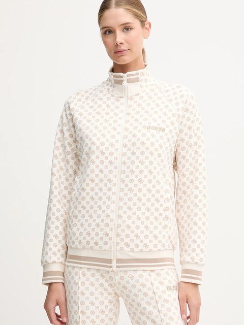 Guess bluza AGGIE damska kolor beżowy wzorzysta V5YQ03 KB212 - zdjęcie produktu nr 1