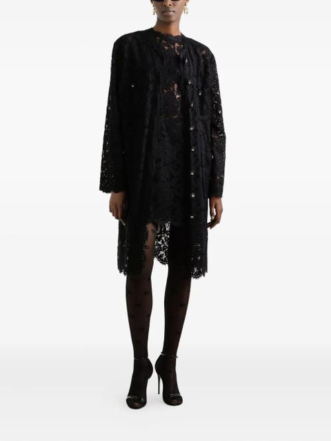 Dolce & Gabbana DNA lace mini dress - Black