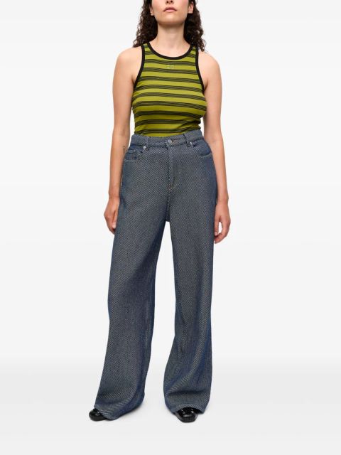 GANNI wide-leg jeans - Blue