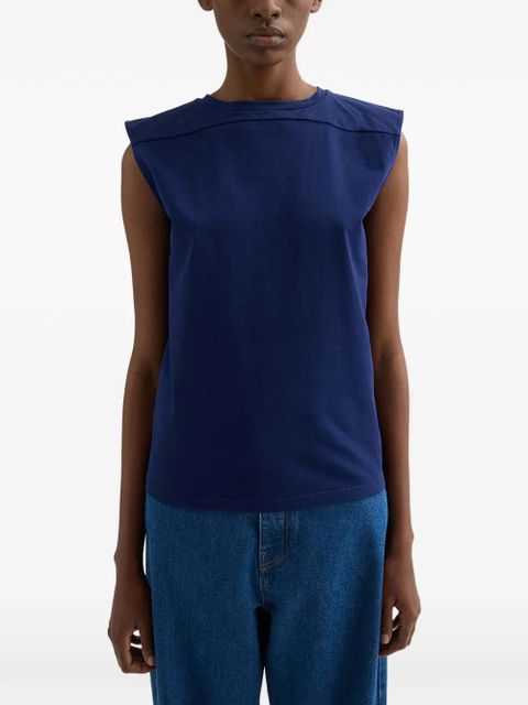Jil Sander triangle cut-out top - Blue - zdjęcie produktu nr 2