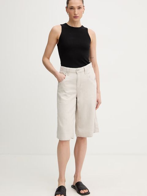 Levi's szorty damskie lniane SUPER BAGGY LONG - zdjęcie produktu nr 1