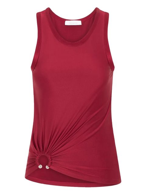 Rabanne ruched sleeveless top - Red - zdjęcie produktu nr 1