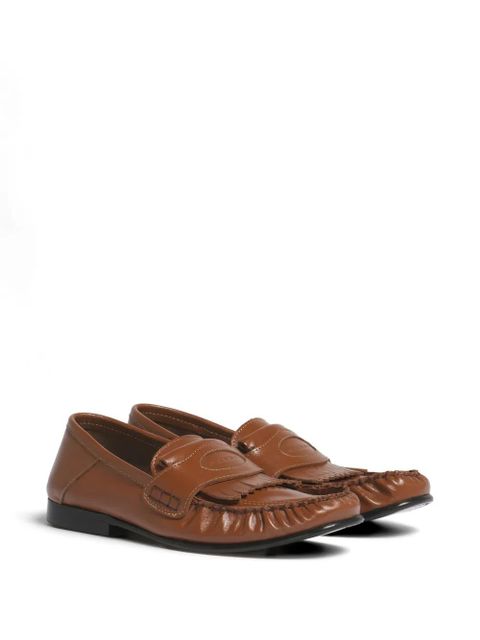 Marni fringe logo loafers - Brown - zdjęcie produktu nr 2