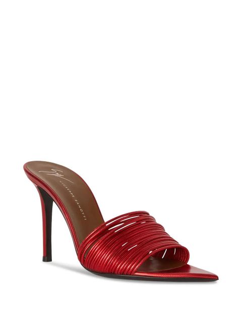 Giuseppe Zanotti 90mm Intriigo Clio sandals - Red - zdjęcie produktu nr 2