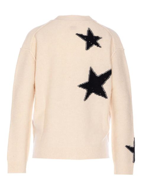 Zadig&Voltaire star-intarsia cashmere cardigan - Neutrals