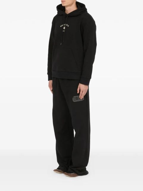 MM6 Maison Margiela logo-print hoodie - Black