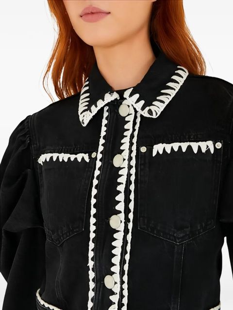 FARM Rio puff-sleeve jacket - Black