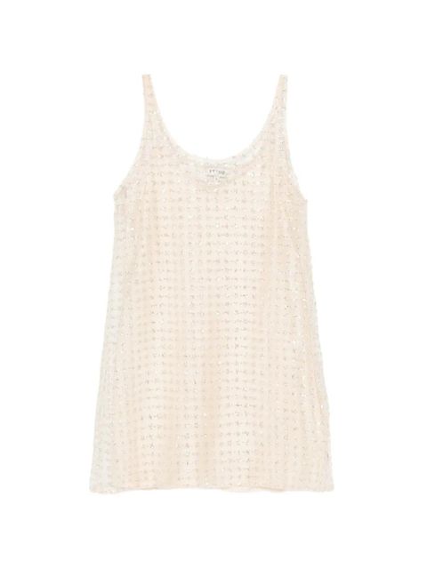 STAUD Aurielle mini dress - Neutrals - zdjęcie produktu nr 1