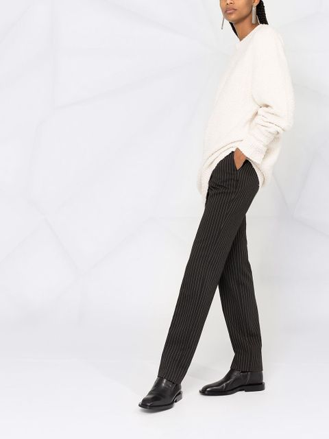 Maison Margiela brushed-finish crew neck jumper - Neutrals