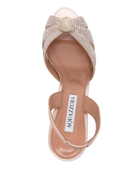 Aquazzura 80mm crystal-embellished pumps - Pink