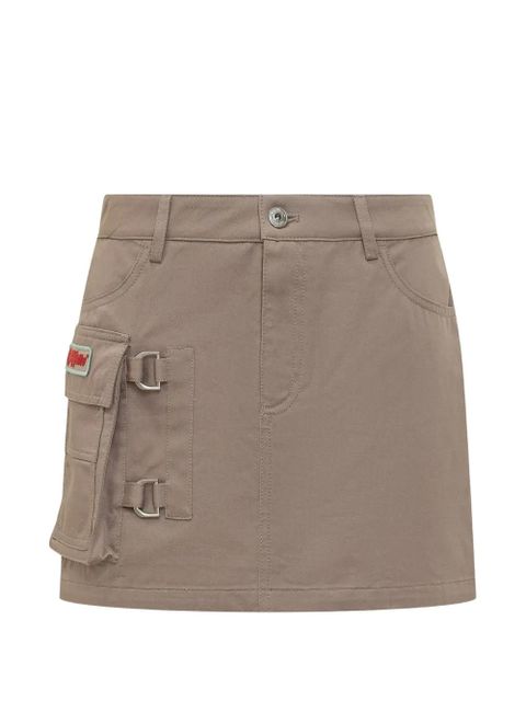Off-White pocket mini skirt - Neutrals - zdjęcie produktu nr 1