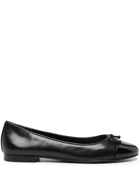 Tory Burch cap-toe ballerina shoes - Black - zdjęcie produktu nr 1