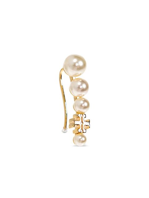 Tory Burch Pearl Ear Crawler earrings - Gold