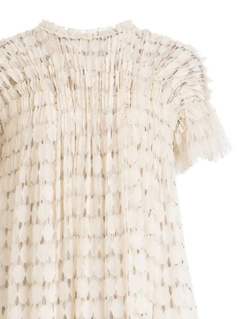 Ulla Johnson Layla ruffled mini dress - Neutrals - zdjęcie produktu nr 2
