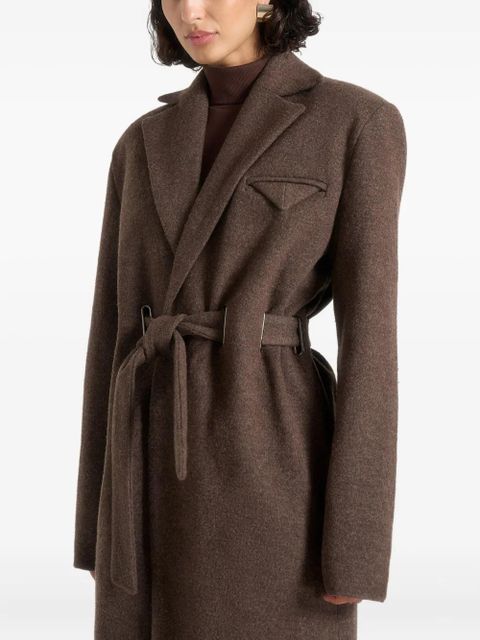 Manière De Voir Jena belt coat - Brown