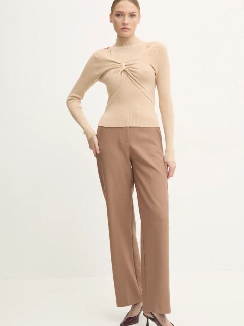 Answear.LAB sweter damski kolor brązowy lekki