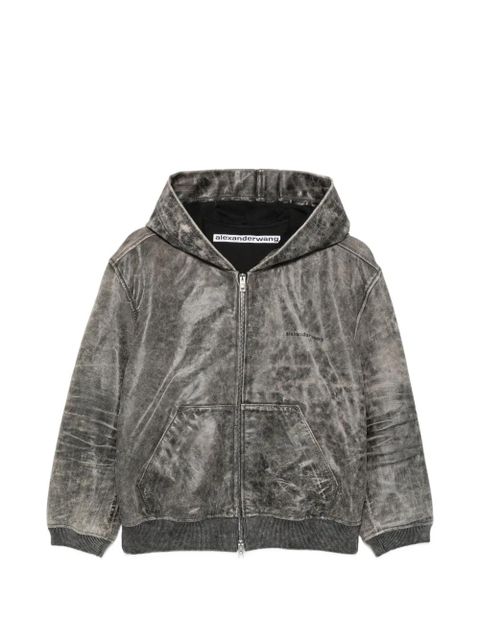Alexander Wang hooded zip-up jacket - Grey - zdjęcie produktu nr 1