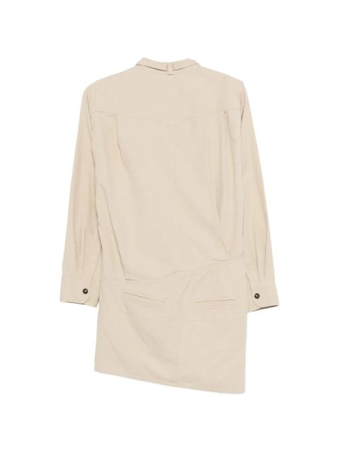 MARANT ÉTOILE Nouria chest-pocket mini dress - Neutrals - zdjęcie produktu nr 2