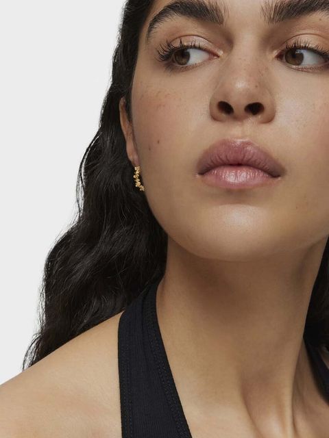 Tous kolczyki ze srebra pokrytego złotem Bold Bear