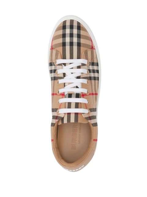 Burberry Vintage Check lace-up sneakers - Neutrals