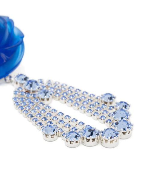 Magda Butrym rose-embellished earrings - Blue