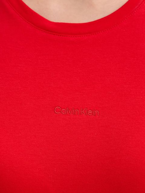 Calvin Klein t-shirt bawełniany damski kolor czerwony LV044E205G