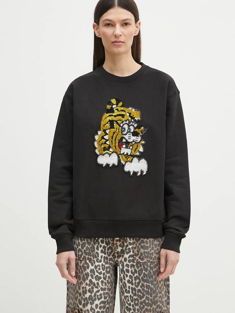 Kenzo bluza bawełniana x Verdy kolor czarny z aplikacją FF58SW2764MC.99J