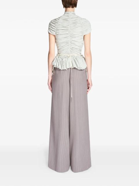 DRIES VAN NOTEN pleated trousers - Purple