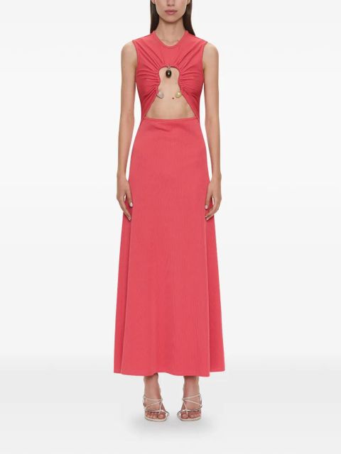 Christopher Esber Hiero Crystal Disconnect tank midi dress - Red - zdjęcie produktu nr 1