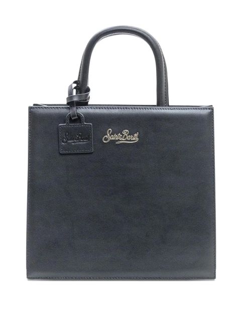 MC2 Saint Barth top-handle logo-detail satchel bag - Black - zdjęcie produktu nr 1