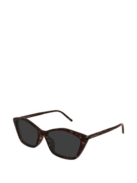 Saint Laurent Eyewear havana geometric sunglasses - Brown - zdjęcie produktu nr 2