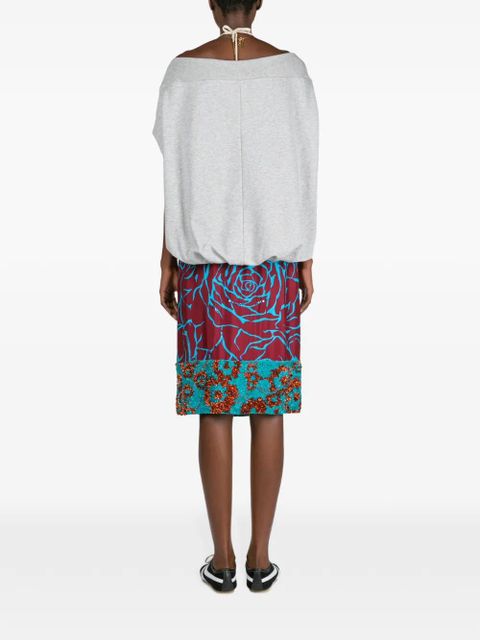 DRIES VAN NOTEN embroidered sequin skirt