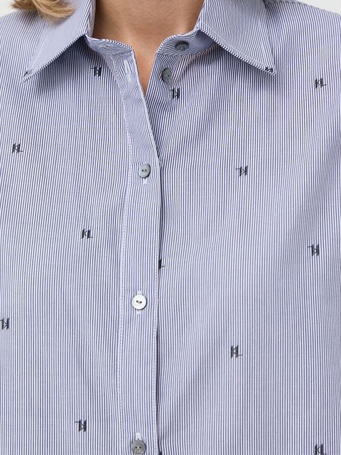 Karl Lagerfeld sukienka bawełniana kolor granatowy mini prosta