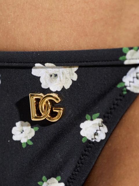 Dolce & Gabbana floral-print bikini - Black