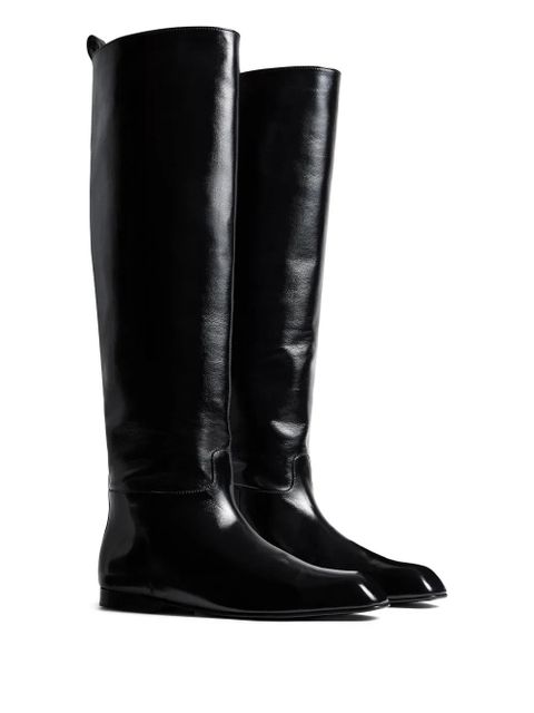 KHAITE Colt knee high boots - Black