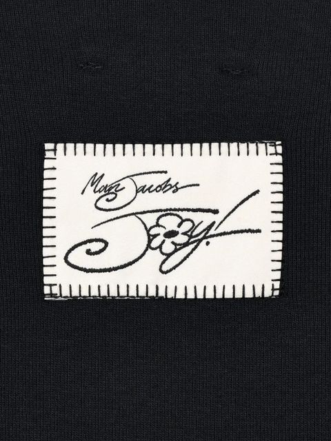 Marc Jacobs flower-embellished tee - Black