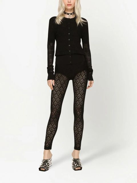 Dolce & Gabbana DG-logo jacquard cardigan - Black - zdjęcie produktu nr 2